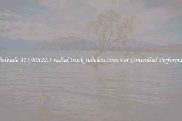 Wholesale 315/80r22.5 radial truck tubeless tires For Controlled Performance