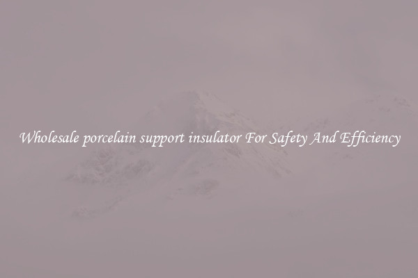 Wholesale porcelain support insulator For Safety And Efficiency