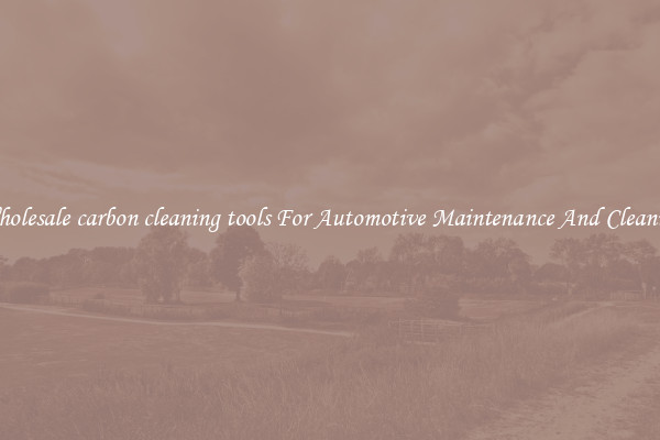 Wholesale carbon cleaning tools For Automotive Maintenance And Cleaning