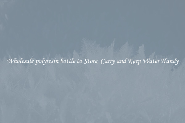 Wholesale polyresin bottle to Store, Carry and Keep Water Handy