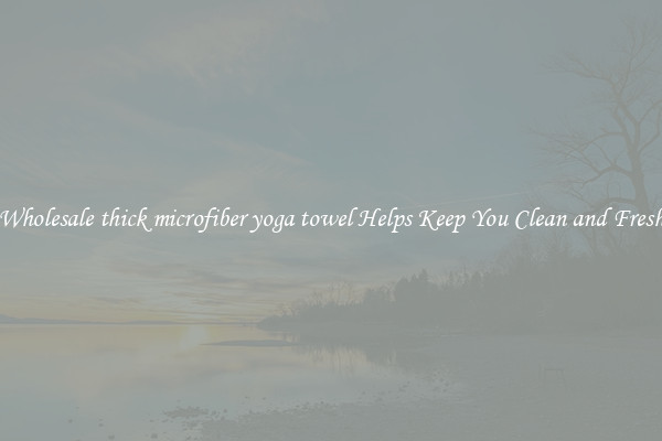 Wholesale thick microfiber yoga towel Helps Keep You Clean and Fresh