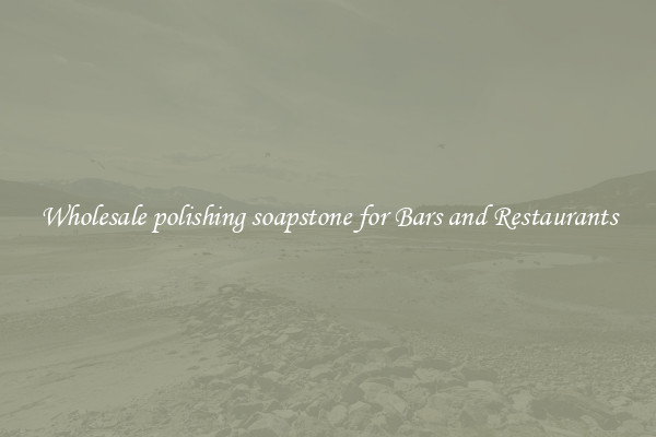 Wholesale polishing soapstone for Bars and Restaurants