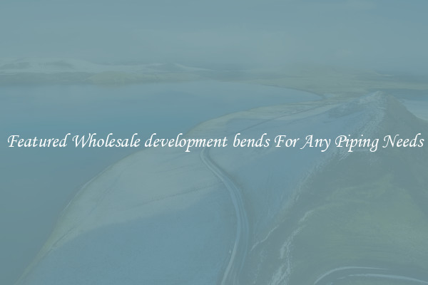 Featured Wholesale development bends For Any Piping Needs