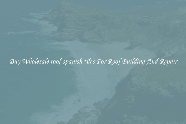 Buy Wholesale roof spanish tiles For Roof Building And Repair