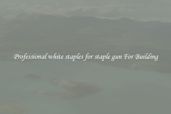Professional white staples for staple gun For Building